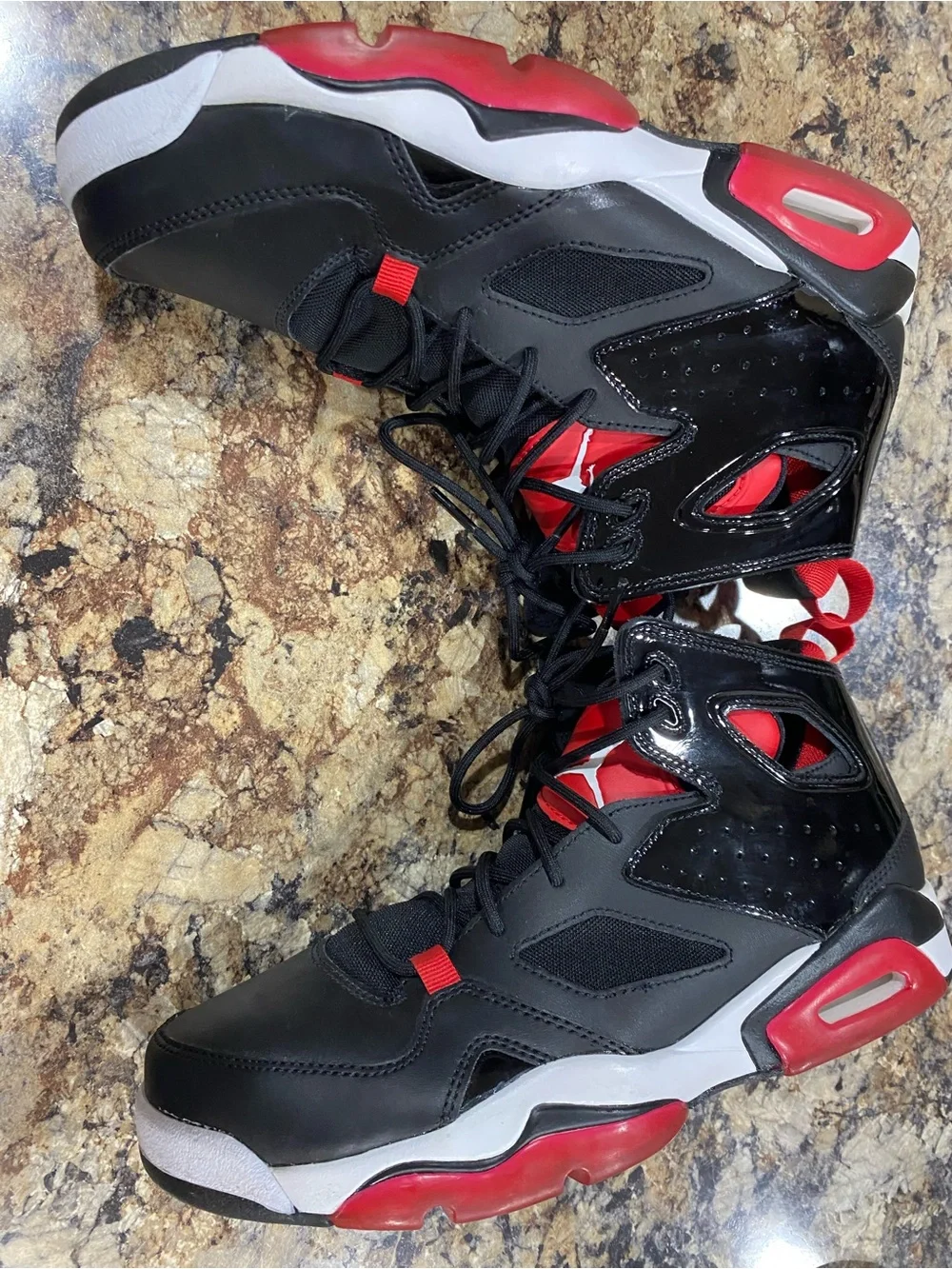 Men NIKE Air Jordan Flight Club 91' Black / Gym Red (DC7329 006) 8.5